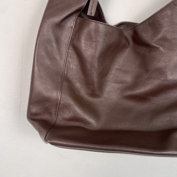 Reformation Medium Vittoria Tote Bag in Tobacco Leather - Picture 3 of 7